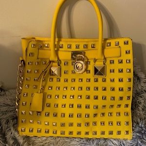 Michael Kors Large Studded Hamilton Satchel